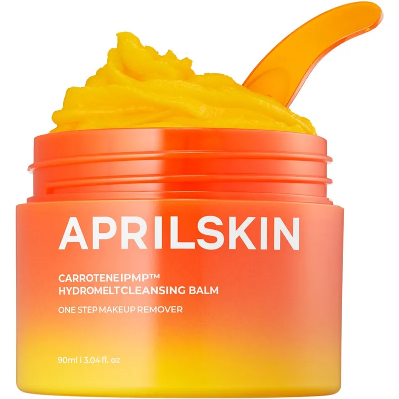 APRILSKIN Carrotene IPMP Hydromelt Cleansing Balm, 3.04 fl.oz, Noncomedogenic, Grapefruit Peel Oil, O-Cymen-5-Ol helps r