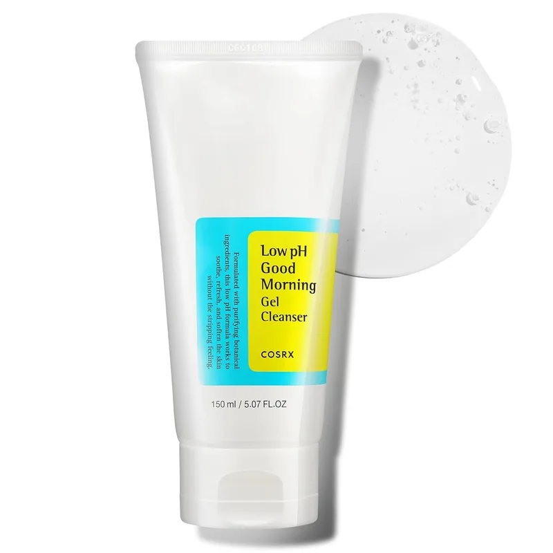 COSRX COSRX Low pH Good Morning Gel Face Cleanser, 5.07 fl oz, BHA Face Wash, Daily Mild Face Cleanser for Sensitive Skin, PH