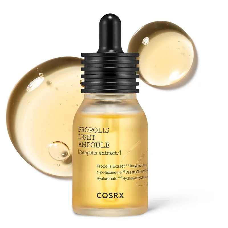 COSRX Propolis Ampoule, Glow Boosting Serum for Face with 73.5% Propolis Extract, 1.01fl.oz/30ml, Hydrating Essence for