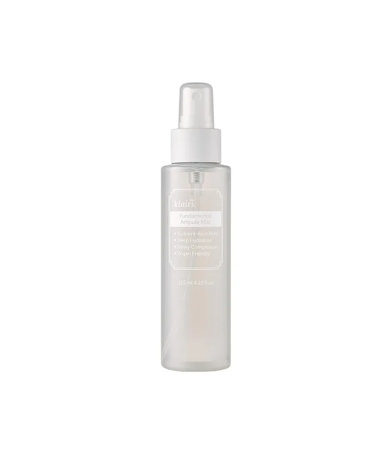 DearKlairs Fundamental Ampoule Mist, 75% Green Tea, Korean Face Toner Spray, Finishing Spray, Dewy Healthy Glow look, Ma