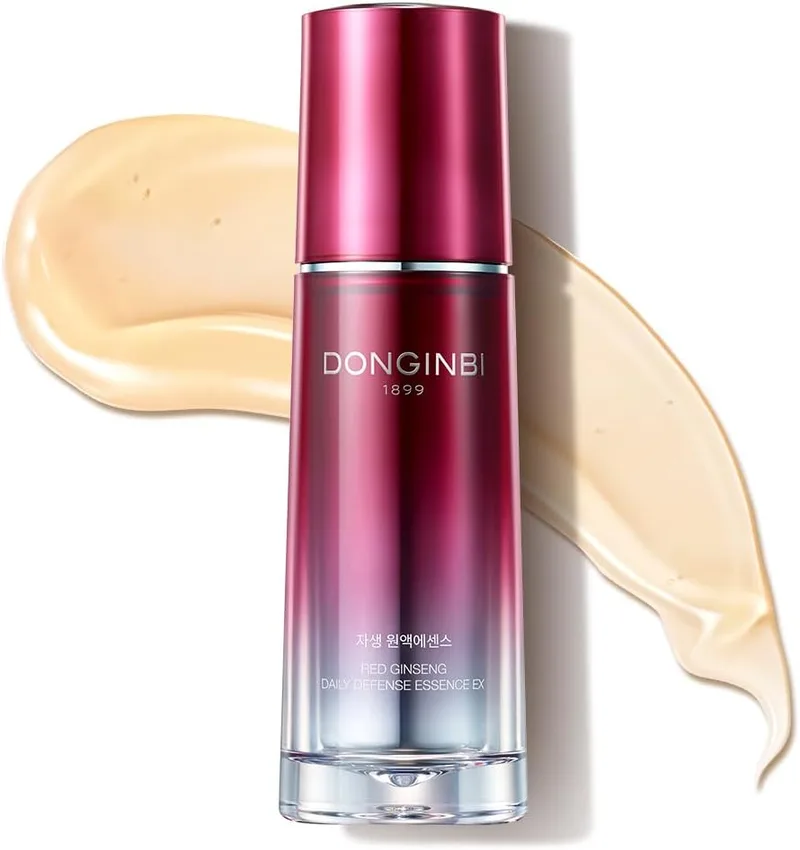 Donginbi Red Ginseng Daily Defense Essence - Firming & Skin Barrier Repair Serum for Dry Skin, Korean Red Ginseng Essenc