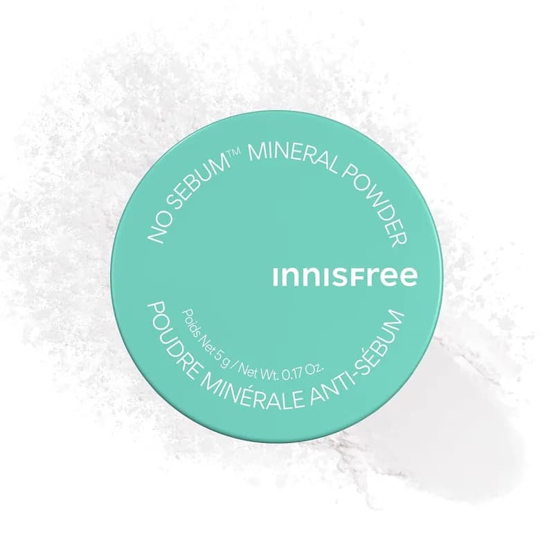 innisfree innisfree No Sebum Matte Mineral Powder, Korean Loose Setting Powder for Blurring, Shine Control, Fragrance-Free