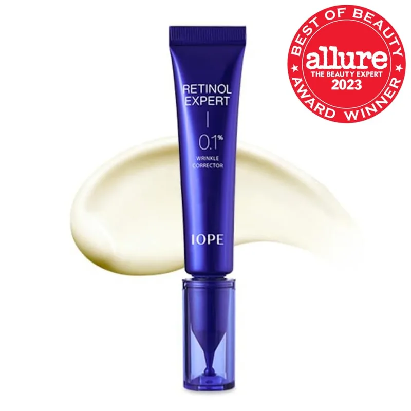 IOPE Retinol Expert 0.1% - Anti-Aging Serum with Pure Retinol, Reduce Wrinkles & Fine Lines, Pore Refining, Ideal for Re