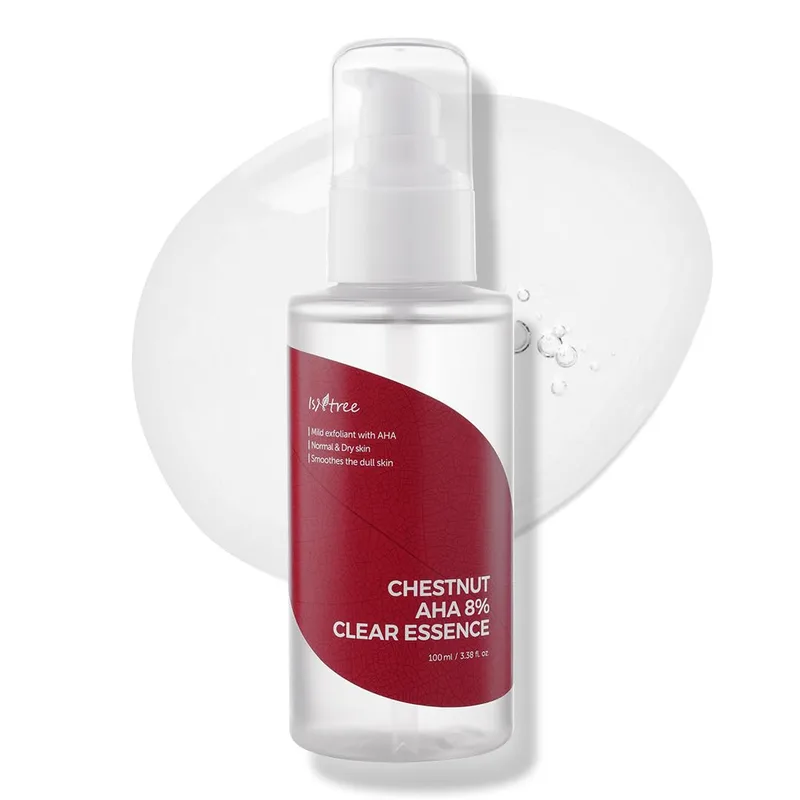 ISNTREE Chestnut AHA 8% Clear Essence 100ml, 3.38 fl oz