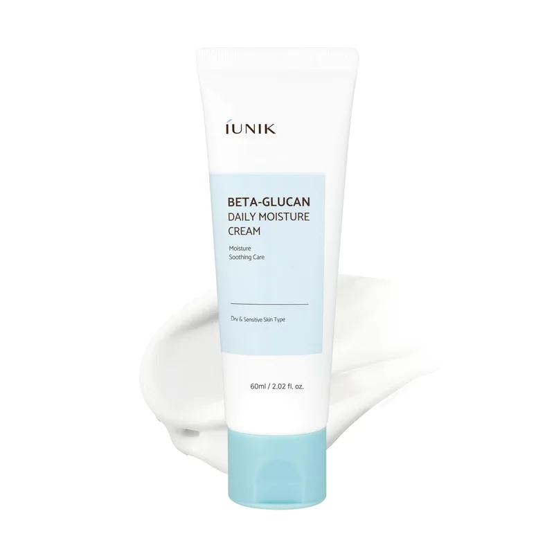 IUNIK Beta-Glucan Daily Moisture Cream – Beta-Glucan & Centella Lightweight Vegan Moisturizer for Deep Hydration & Skin