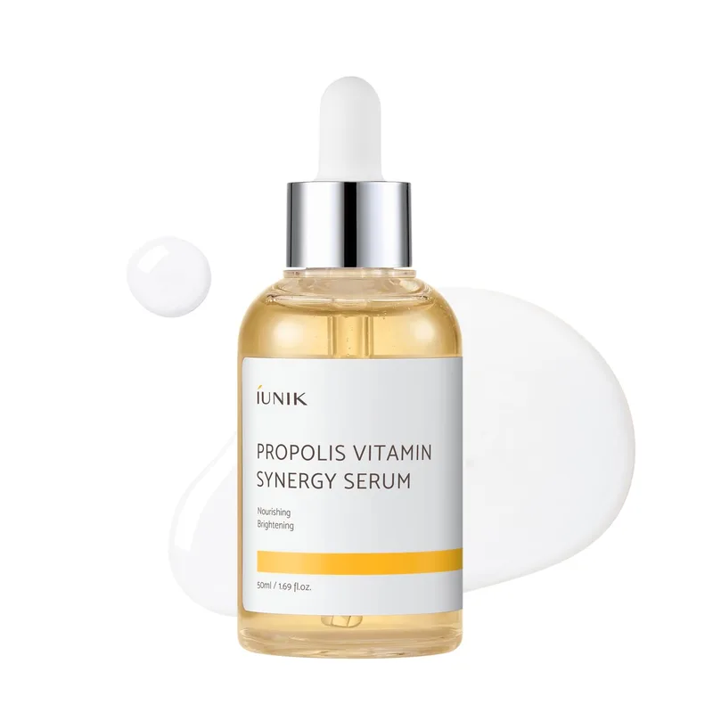 IUNIK Propolis Vitamin Synergy Serum – Propolis & Vitamin Tree Extract, Glow Boosting & Nourishing Serum for Dry, Dull &