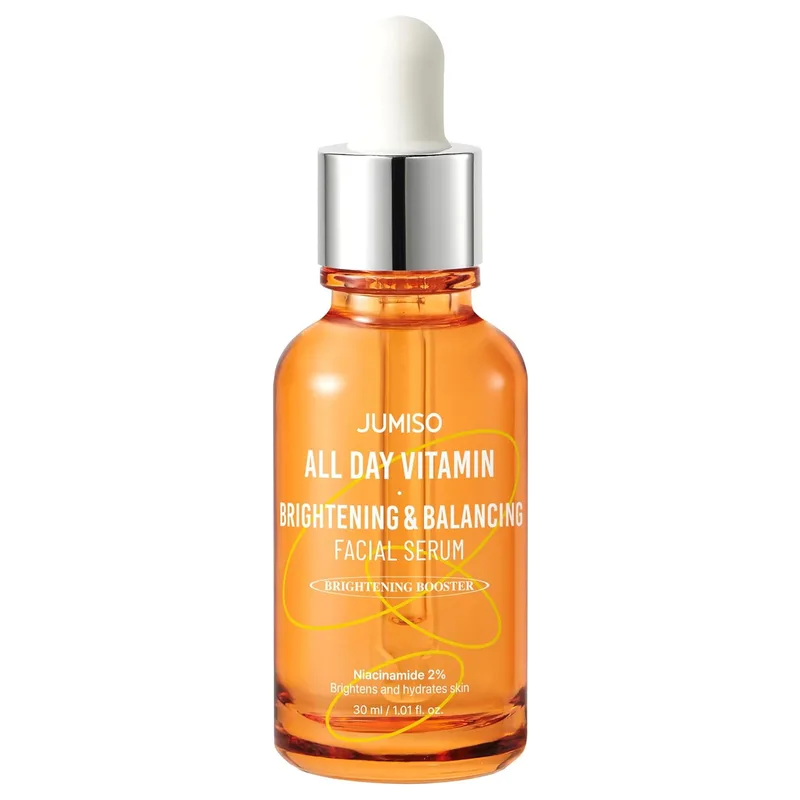 JUMISO All Day Vitamin Serum, Brightening & Balancing Facial Serum, Gift, Vitamin C, A, B, D, E , Serum with Vitamin, Ko