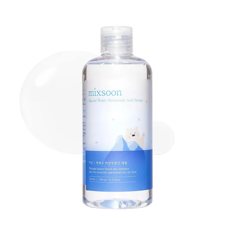 mixsoon Glacier Water Hyaluronic Acid Serum-Deep Hydration and Cooling for Face, Hydration Booster, Refreshing Lightweig