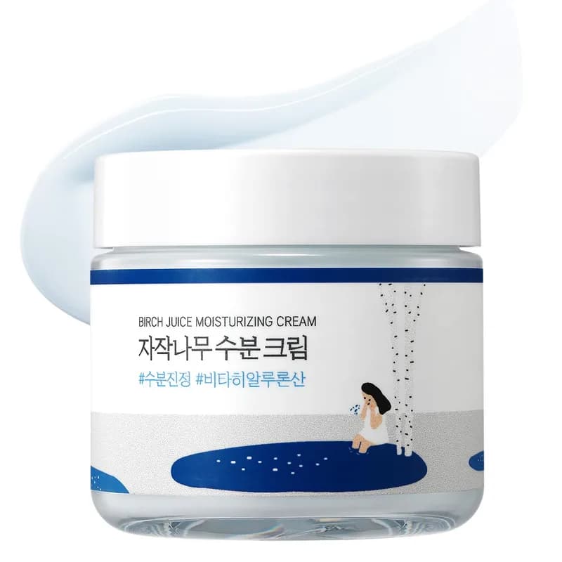 ROUND LAB ROUND LAB Birch Juice Moisturizing Cream 2.7 Fl Oz, 48-Hour Deep Hydrating Face Moisturizer with Birch Sap & Vita Hyalur