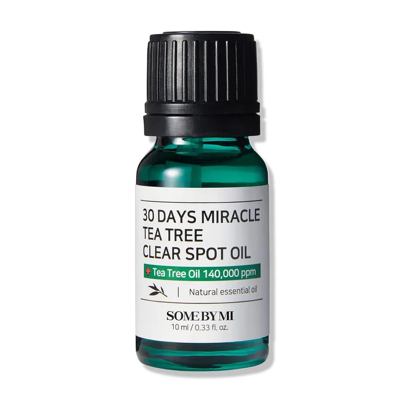 SOME BY MI 30 Days Miracle Tea Tree Clear Spot Oil / 0.33Oz, 10ml / Made from Tea tree Leaf Water for Sensitive Skin/Moi
