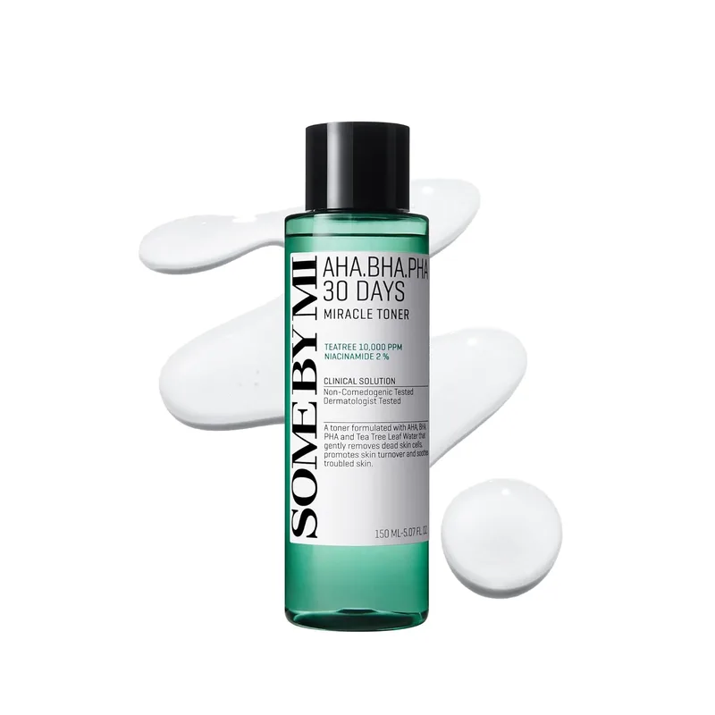SOME BY MI SOME BY MI AHA BHA PHA 30 Days Miracle Toner – 5.07oz, 150ml – Korean Salicylic Acid Exfoliating Face Toner for All Skin