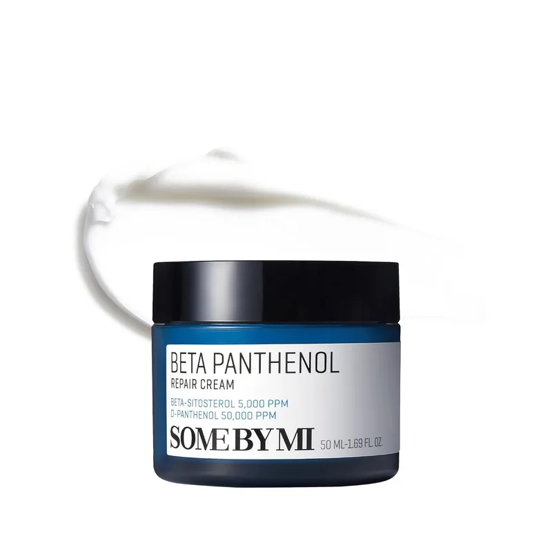 SOME BY MI Beta-Panthenol Repair Cream – 1.69oz, 50ml – Hydrating Face Moisturizer with Panthenol & Redness Relief – Ski