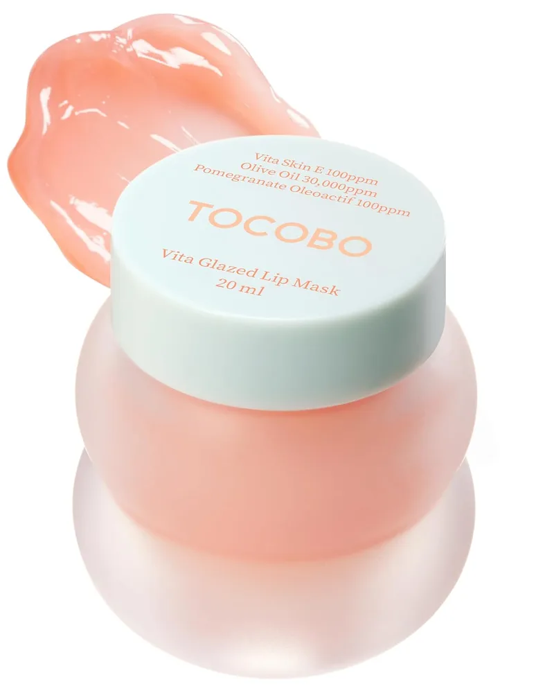 TOCOBO Vita Glazed Lip Mask – Vegan Overnight Lip Sleeping Mask for Dry, Chapped Lips