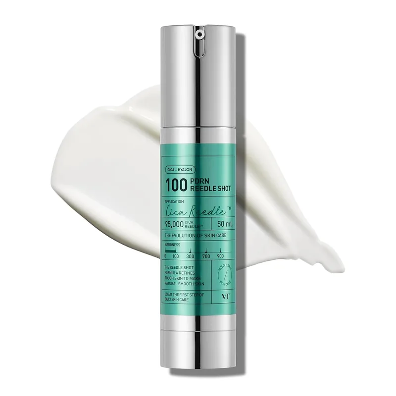 VT COSMETICS PDRN Reedle Shot 100 Serum with Vegan PDRN, Centella Asiatica & Spicule Microneedling Formula, Korean Skin